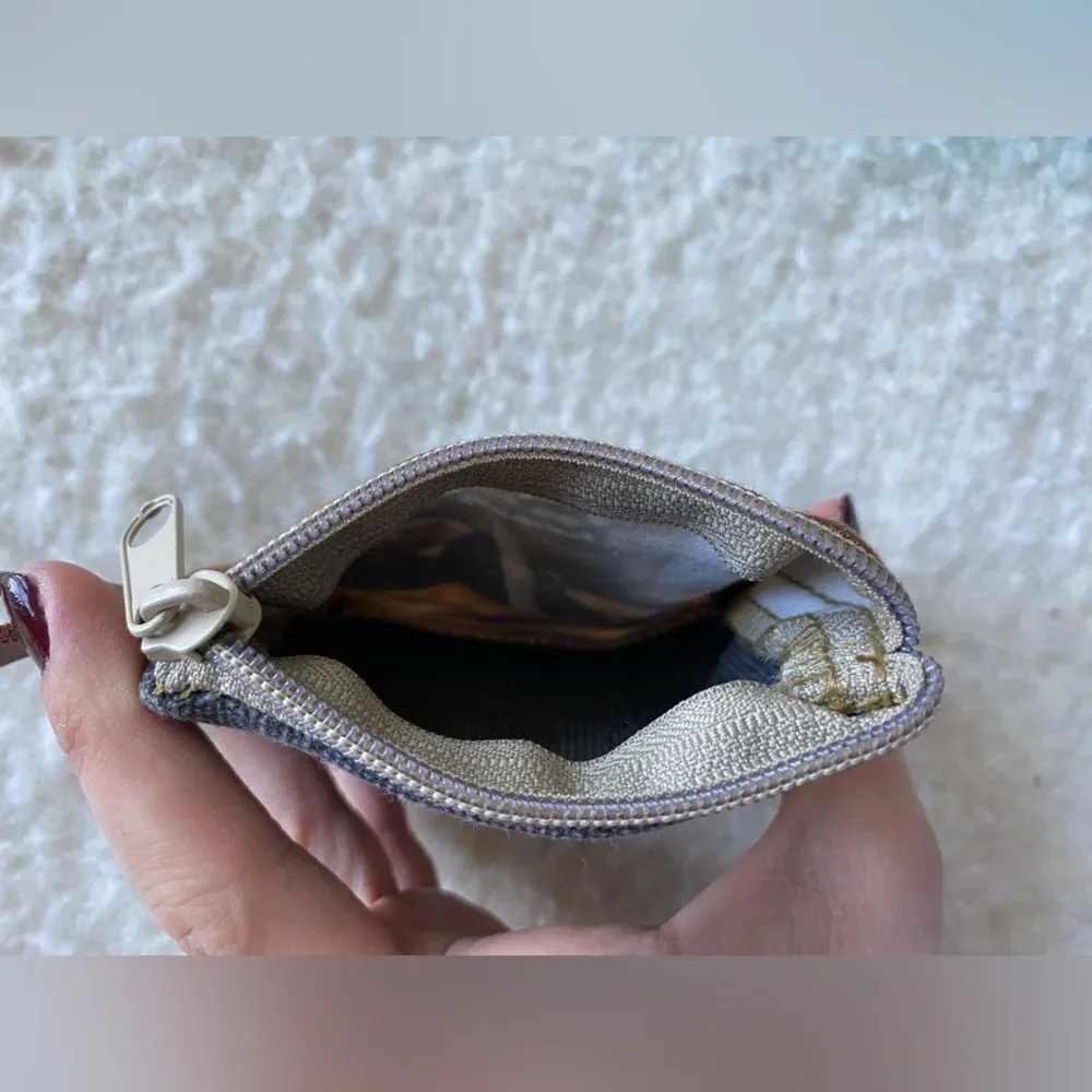 Mushroom Coin Purse with Leather Strap